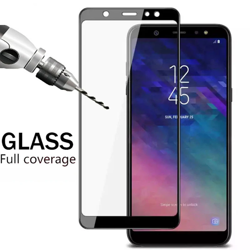 Защитное стекло для Galaxy J6 Plus Защитная пленка для экрана на Galxy J 4 6 J4 4J 6J Plus J4Plus J6Plus закаленное стекло 9H полное покрытие