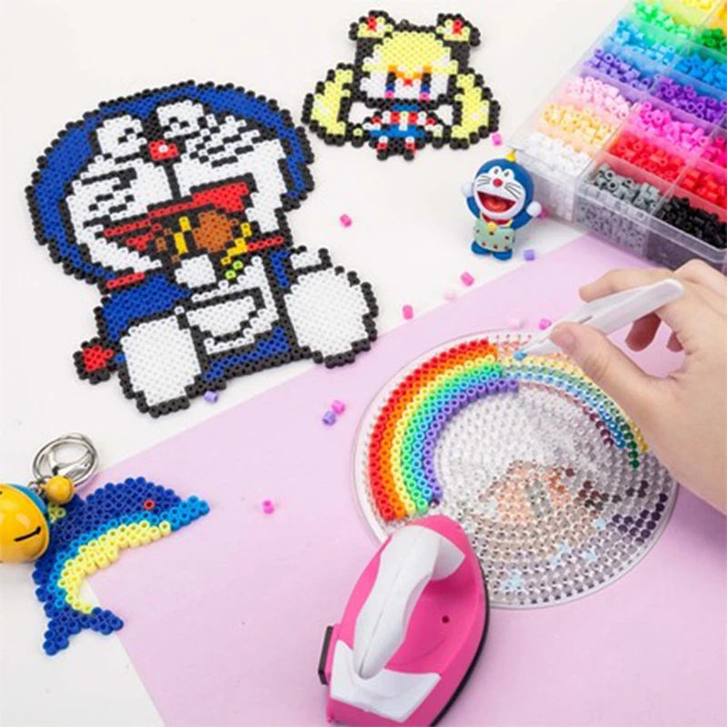 500 шт Упаковка 5 мм Хама бусины/предохранители бусины Diy интеллект развивающие игрушки ремесло головоломки