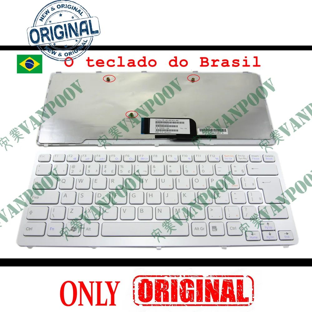Новая клавиатура для ноутбука Sony Vaio VPC-CW VPC CW VPCCW CW16EC CW18FC CW26EC CW28EC CW2S3C CW2S6C белая с