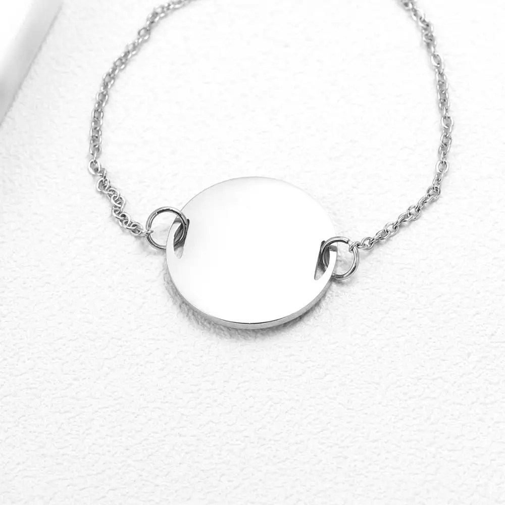 Рукописное письмо браслет с дисками • Выгравированный диск для рукописного