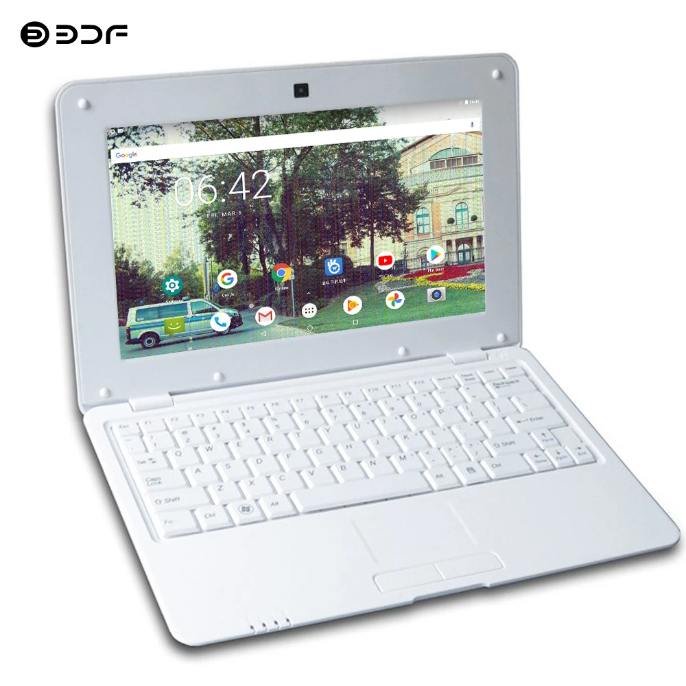 2021 BDF 10 1 дюймовый ноутбук Android четырехъядерный планшет Bluetooth Wi Fi мини нетбук +