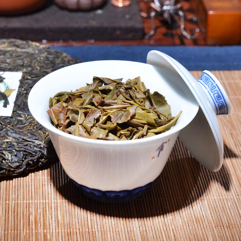 Сделано в 2009 Сырье для чая пуэр 357 г Китайский чай YunNan Puerh здоровый Вес потери Чай Красота предотвратить артериосклероз Пу эр Пуэр Чай Еда