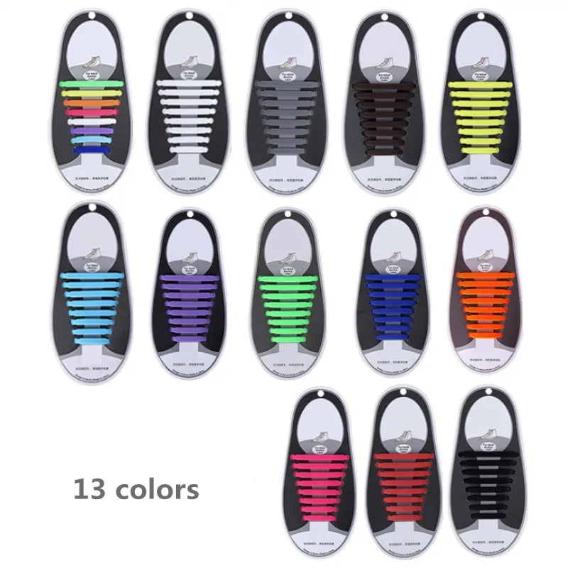 Эластичные Силиконовые шнурки для обуви 16 шт./лот|Шнурки| |
