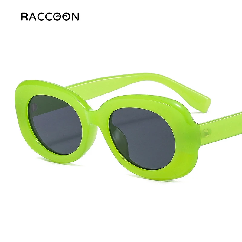 

Small Vintage Oval Women Sunglasses Fashion Trendy Gradient Sun Glasses Men Jelly Green Orange Shades Retro Candy Colors Eyewear