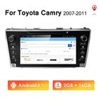 Автомобильный DVD-плеер с четырехъядерным процессором, Android 2007, для Toyota Camry 2011-2006, Aurion 2011-, 8 дюймов, 2 DIN, Wi-Fi, 4G, USB, SWC