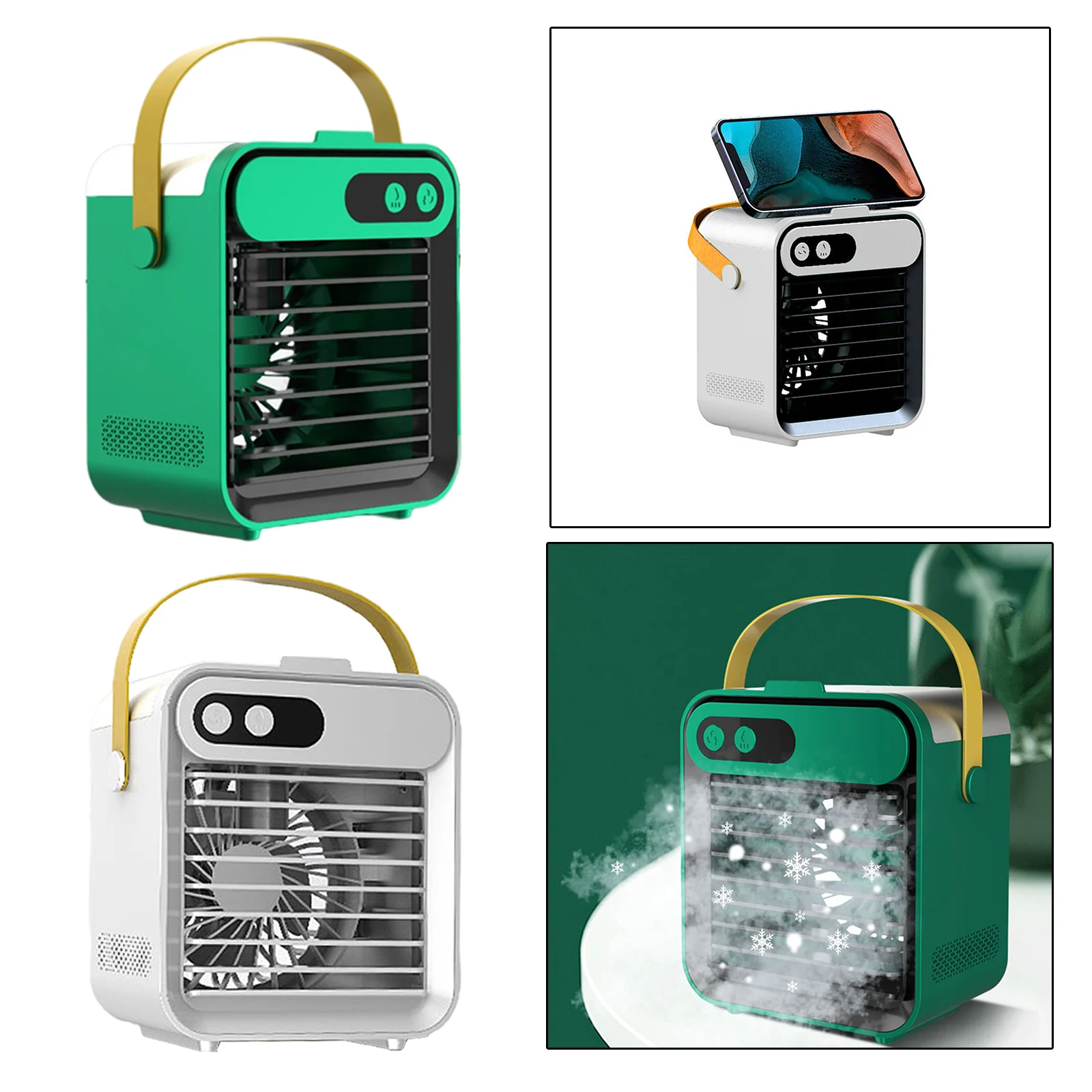 Портативный вентилятор USB для кондиционера настольный охлаждающий с низким