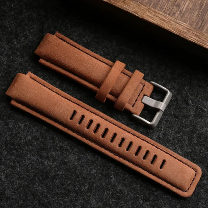 

WATCHBANDS For Men's T-imex T49859|T2N720|T2p141|T2n722|723|738|739 Genuine Leather Watchband Strap With Screws screwdriver
