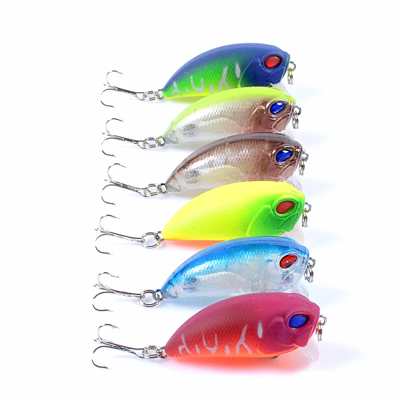 

1pcs Crankbait Fishing Lure 7.2g Topwater Crank Wobbler Isca Artificial Hard Bait for Bass Pike Pesca Ocean Boat Fishing tackle