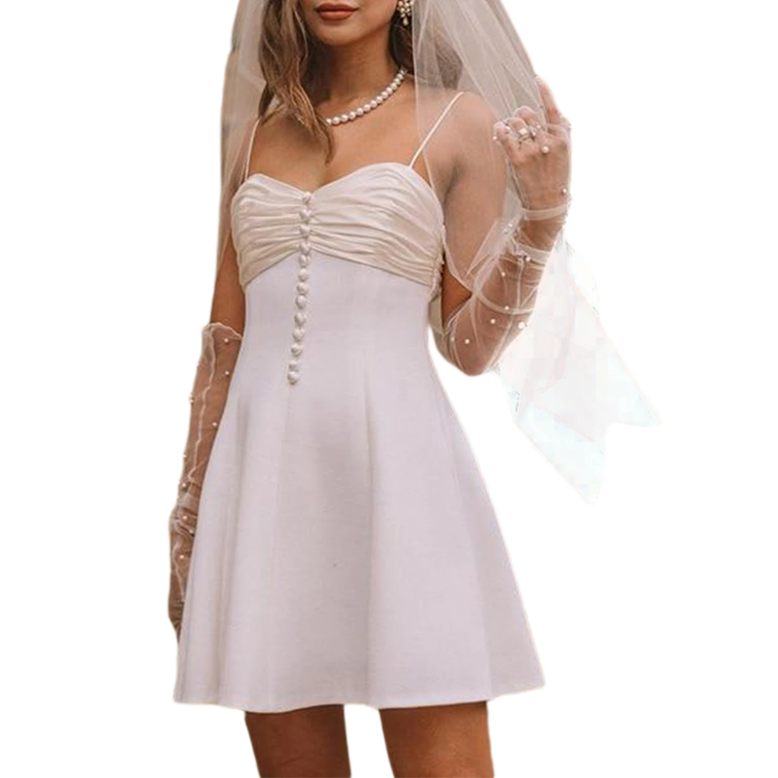 

Female Women Elegant Formal Gowns Evening Dresses Summer Solid Color Sleeveless Spaghetti Strap Ladies Sexy Club Mini Vestidos