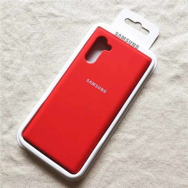 Red Чехол для samsung Galaxy Note 10 Plus, чехол Ofiice Silky Solf-touch, жидкий силиконовый чехол для Note 10 10+ Pro Plus с коробкой - Цвет: Red