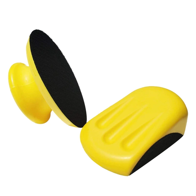 2 упаковки 5 дюймовых ручных шлифовальных блоков круглые и в форме мыши для