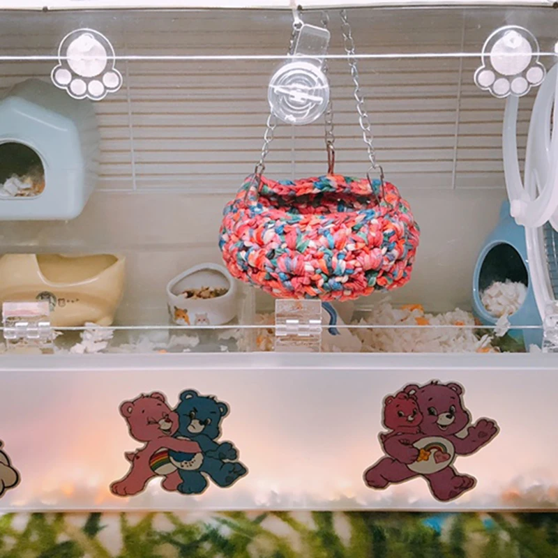 Симпатичный Хомяк игрушка хлопковое гнездо подвесная корзина гамак морской