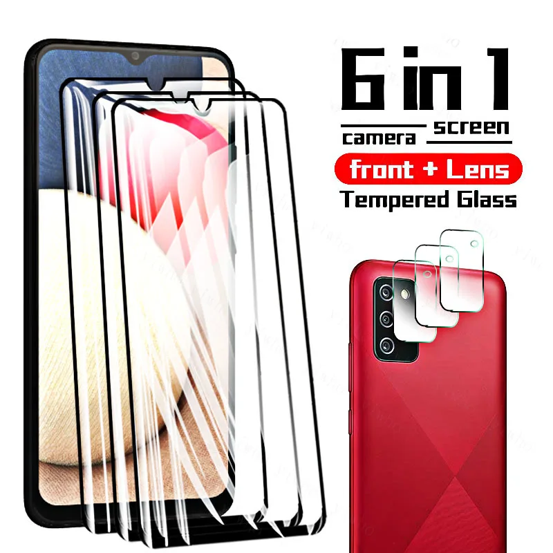 

For Samsung Galaxy A02S Glass For Samsung A02S Tempered Glass Screen Protector For Samsung A 02 a02 s 6.5" A025 camera Lens Glas