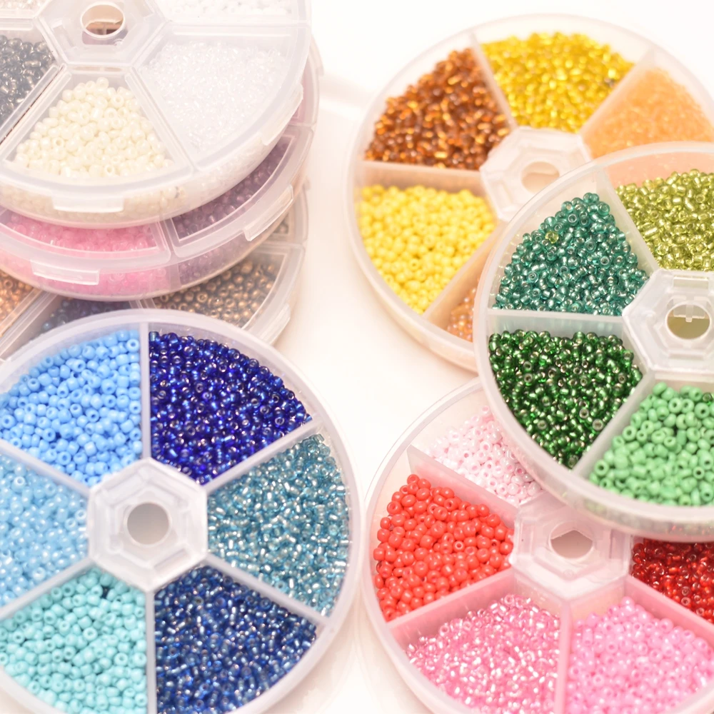 

3000Pcs Crystal Glass Seed Charms Bead Necklace Bracelet DIY Accessories Rondelle Spacer Loose Beads For Jewelry Making Supplies