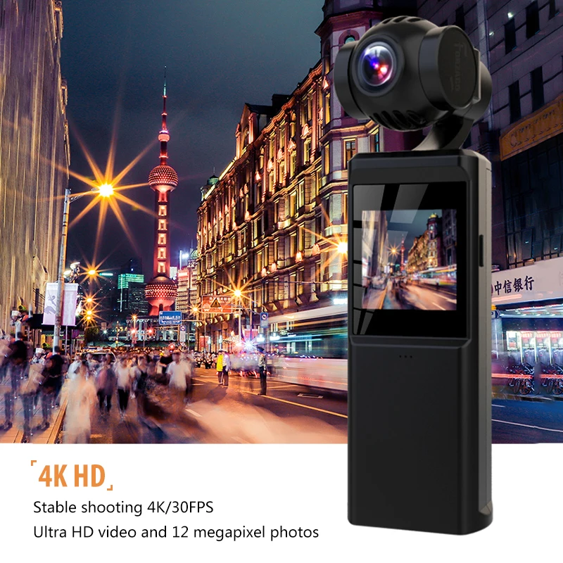 Карманный Размеры Камера карданный 3 осевой стабилизированный со смартфоном 4K