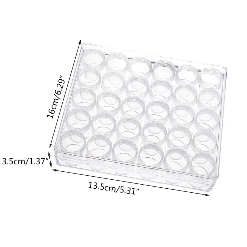 30 сетки из бисера Организатор Алмазная вышивка коробка для хранения с