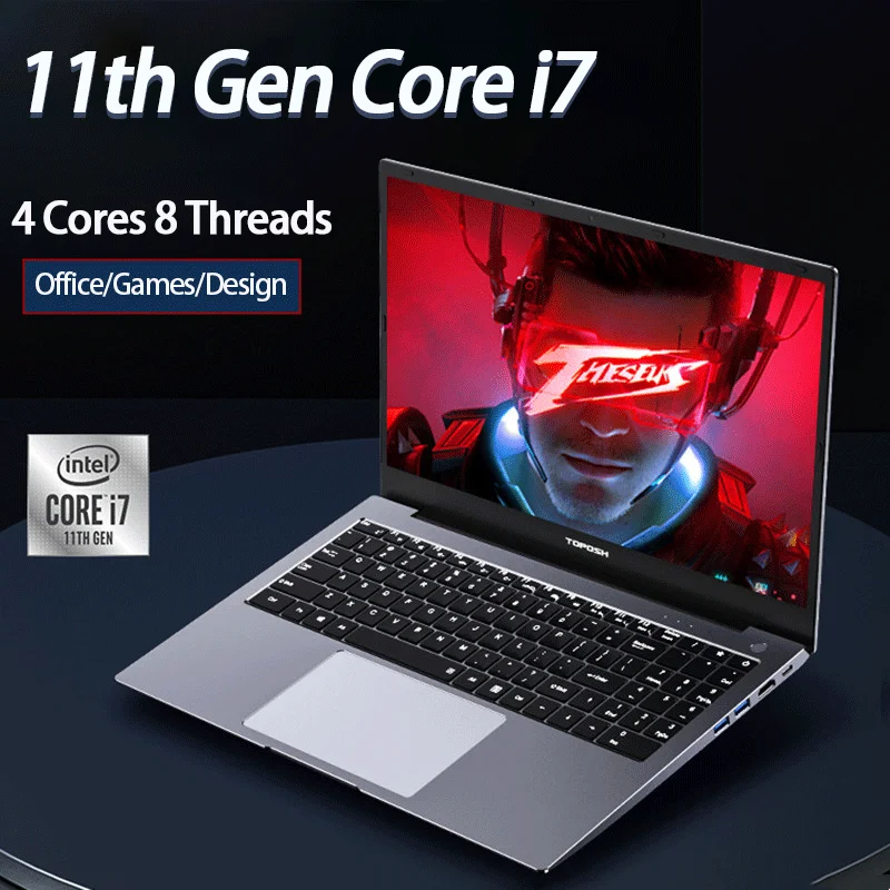 

11TH Gen Gaming Laptop 15.6 Inch Intel Core i7 1165G7 i5 1135G7 NVIDIA MX450 2G 32GB RAM Fingerprint Notebook Windows10 WiFi6 BT