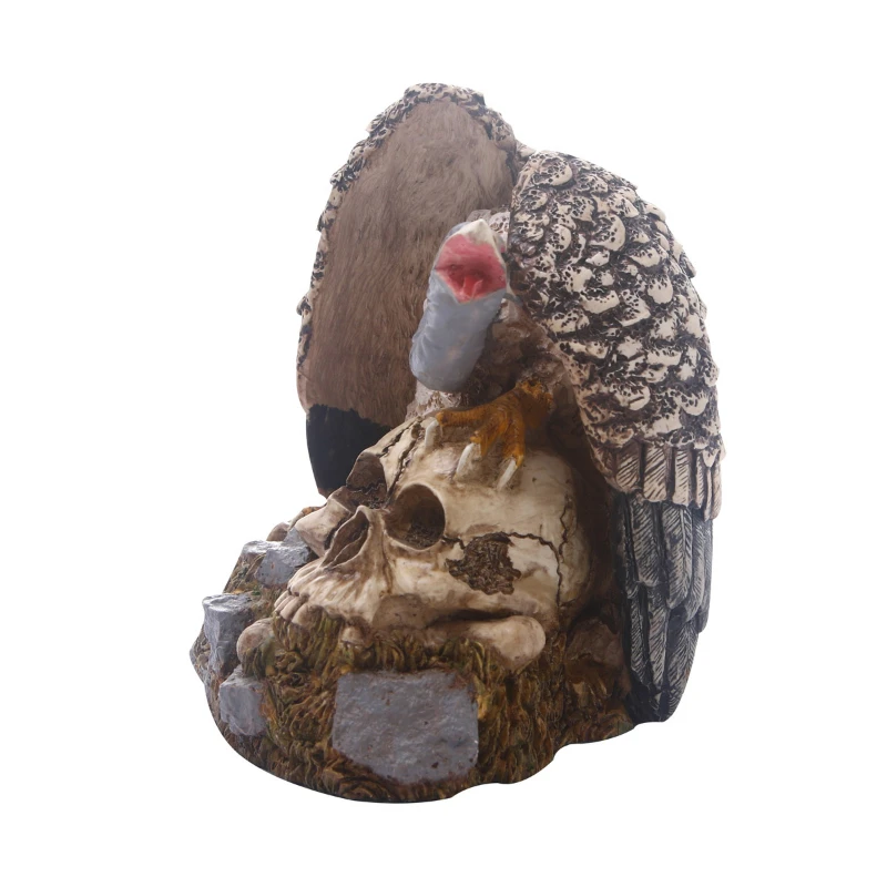 Статуя черепа человека для домашнего декора статуэтки из смолы украшение на