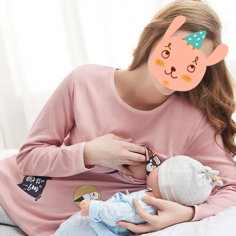 Одежда для беременных новые модные футболки Женские однотонные и кормящих