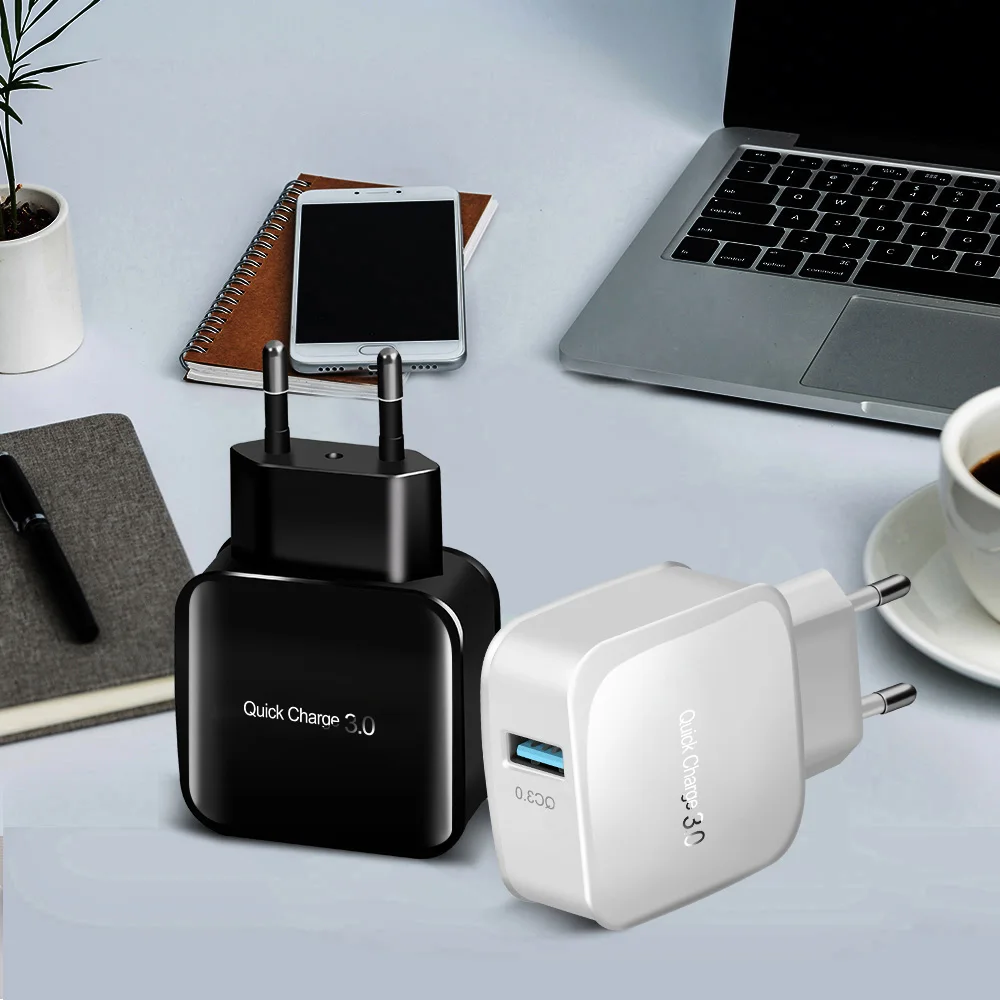 USB зарядное устройство Quick Charge 3 0 быстрый мобильный телефон 18 Вт портативное для