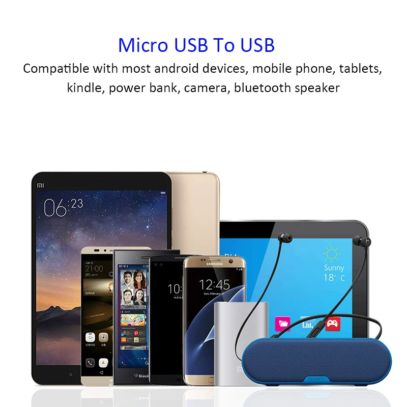Мягкий Micro USB кабель HOCO 2 1 а м для Xiaomi Samsung Huawei Быстрая зарядка Kable Android | Мобильные