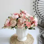 Лидер продаж, красивые искусственные шелковые цветы Miss Peony, маленький белый букет, для домашней вечеринки, зимы, свадьбы, Декоративные искусственные цветы