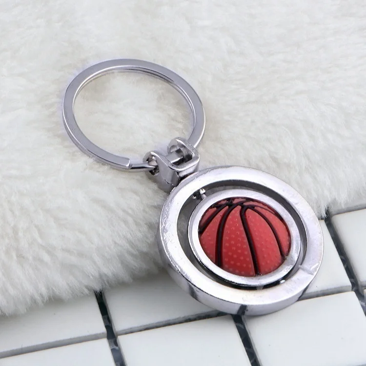 3D спортивный вращающийся баскетбольный футбол брелок мяч подарки для мужчин