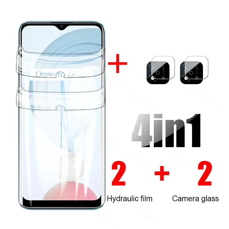 Гидрогелевая пленка для объектива камеры realmy realmi c21 защитная oppo realme real me c 21 21c