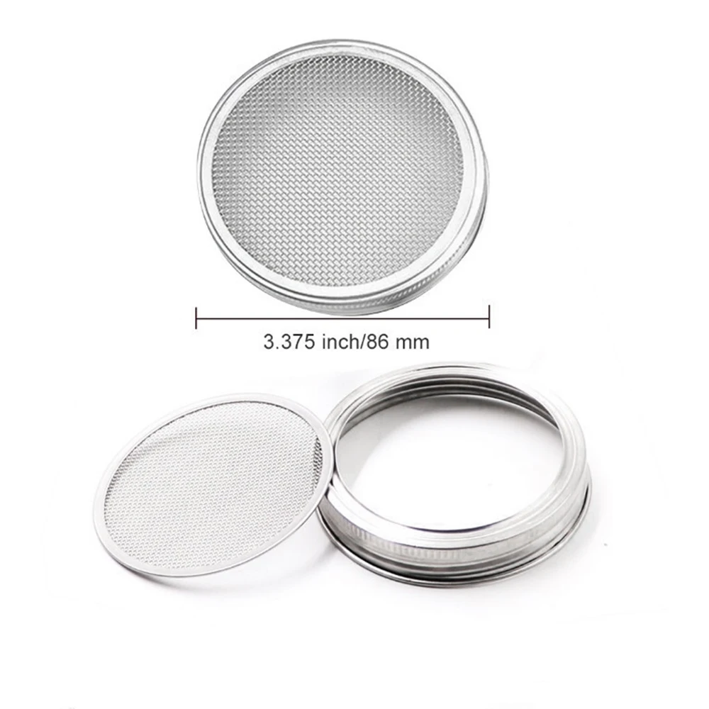 1 шт. набор крышек для прорастания семян банки с колпачками из нержавеющей стали