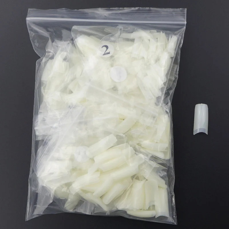 Накладные УФ гель для ногтей 500 шт./упак. полупокрытие французских цветные 10