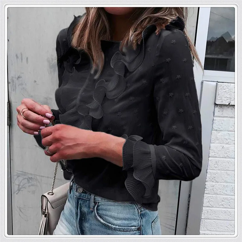 UK Женская Осенняя однотонная Повседневная футболка с длинным рукавом женские