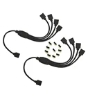 Удлинительный кабель, 30 см, 4 контакта, 1-1, 2, 3, 4, 5, RGB, Светодиодная лента, разъем, Удлинительный кабель, провод для SMD 5050, 3528 светильник