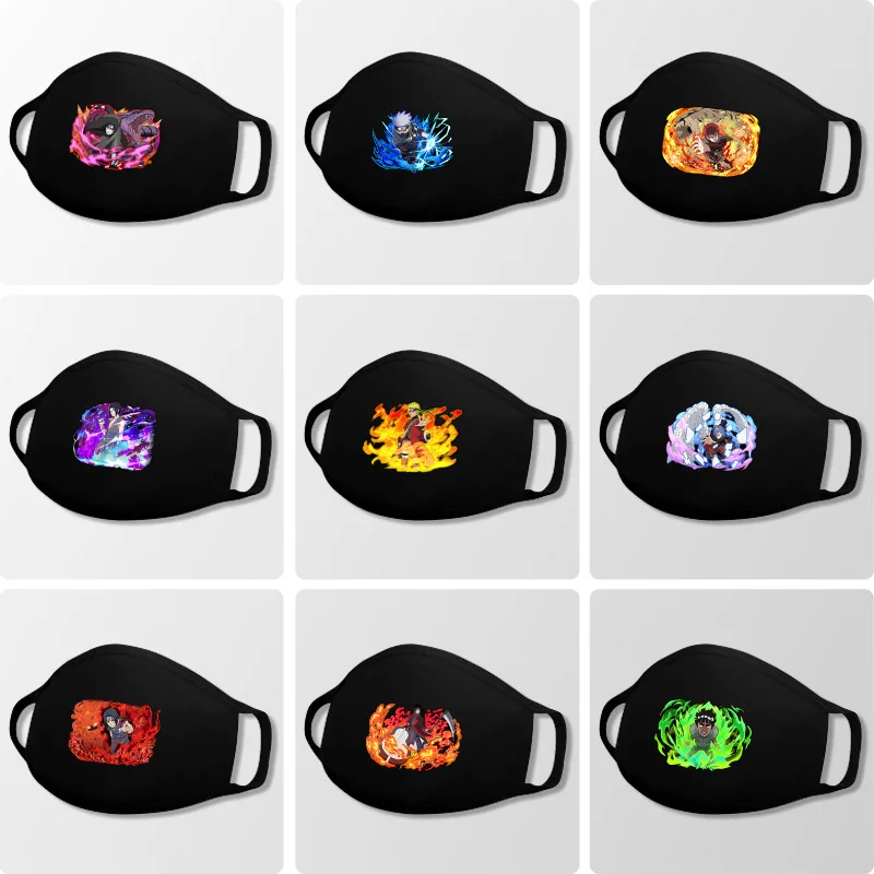 1 шт. аниме принтом маска Наруто многоразовый уход за кожей лица щит дышащая