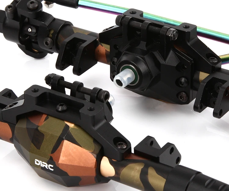 D1RC оригинальный Алмазный металл передняя и задняя осевая ось для RC Гусеничный
