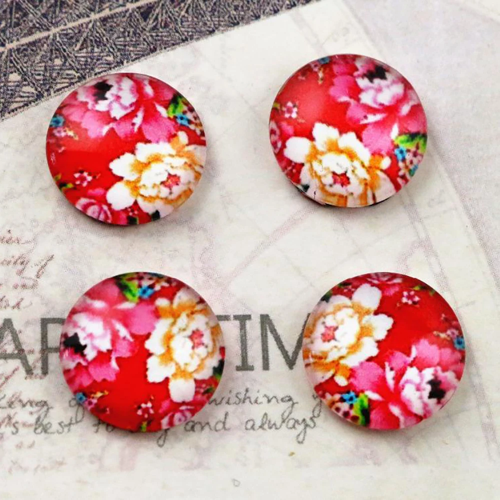 

Горячая продажа 20 шт 12 мм ручной работы фото стекло кабошоны E5-17