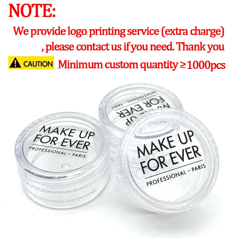 

100 stcke 2g/3g/5g/10g/15g/20g Leere kunststoff Kosmetische Make-Up Glas Tpfe Transparent Probe Flaschen Lidschatten Creme Lip