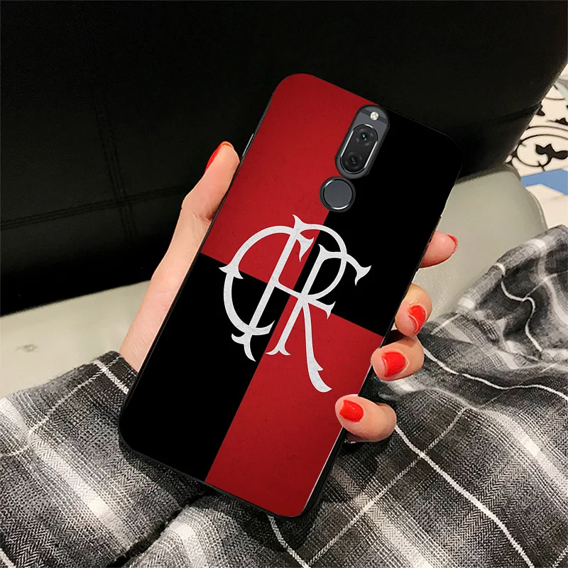 Чехол для телефона Flamengo RJ FC чехол Huawei P10 P20 P30 Pro черный мягкий из ТПУ DIY Barbosa Honor 8 9 20