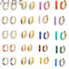 Женские круглые серьги-кольца для пирсинга, зеленые, синие, розовые, 2022