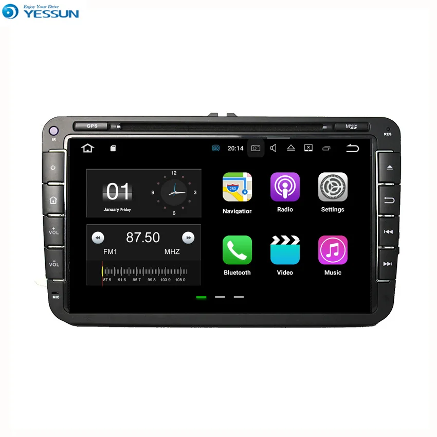 Автомобильный навигатор YESSUN для Volkswagen Polo 2006 ~ 2012 GPS Android радио HD сенсорный экран
