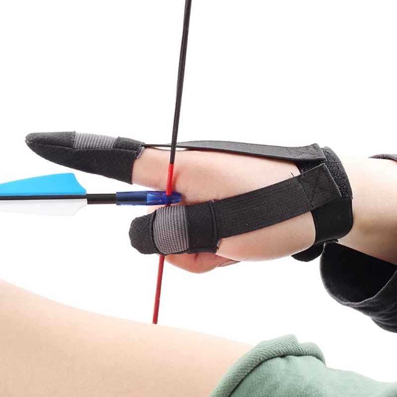 Новая распродажа 1 шт. стрельба из лука палец перчатки защитная решетка правая