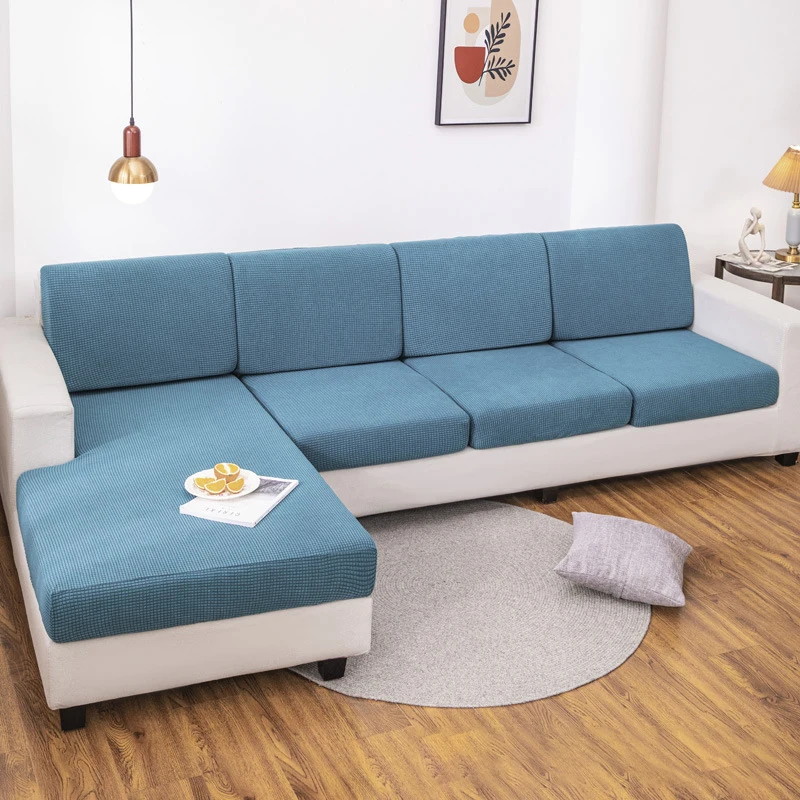 

Stretch Sofa Seat Cushion Cover All-inclusive Couch Cover For Living Room Washable Removable Sofa Cushion Slipcover Home Decor