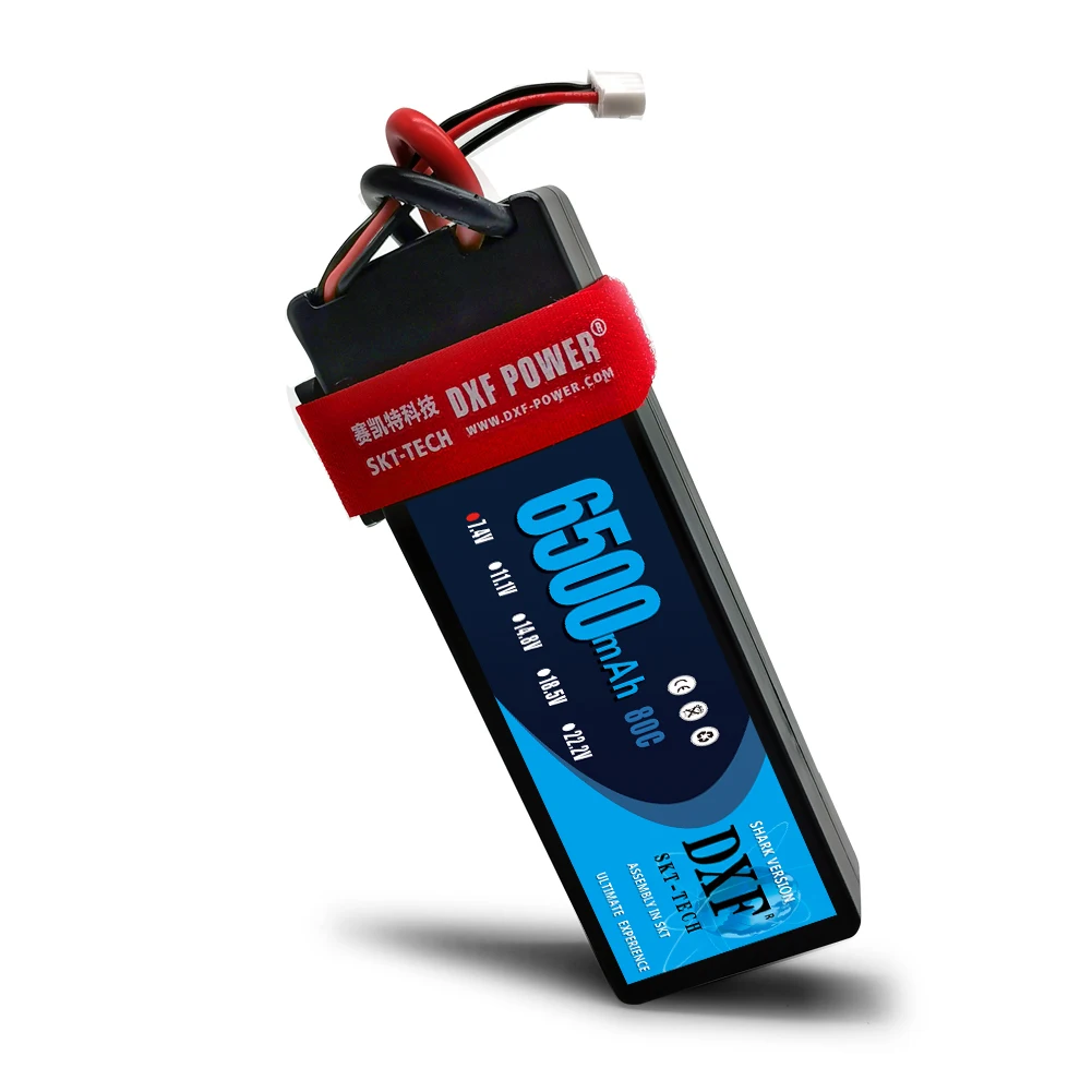 Жесткий Чехол для аккумулятора DXF 2S 7 4 V 6500mAh 80C Max 160C Deans/T XT60 XT90 XT90S TRX 2 шт. автомобиля