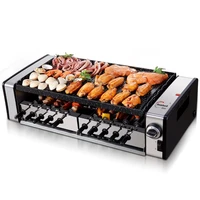 Commercial electric grills  griddles Electric Grill Large capacity Grilling machine household no-smoke barbecue pits Korean-type