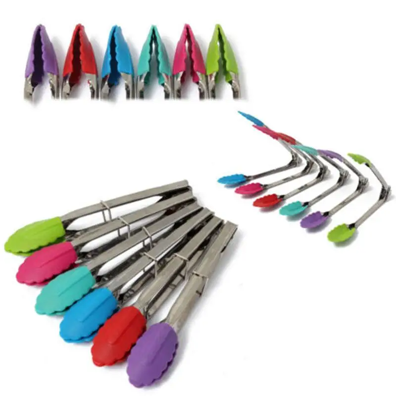 Новые силиконовые Кухня Пособия по кулинарии салат посуда барбекю зажим