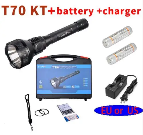 TrustFire T70 тактический фонарь Cree XHP35 2300LM 1000 м дистанционный перезаряжаемый светодиодный фонарь для винтовки и охоты PK M3X - Испускаемый цвет: T70 KT gift