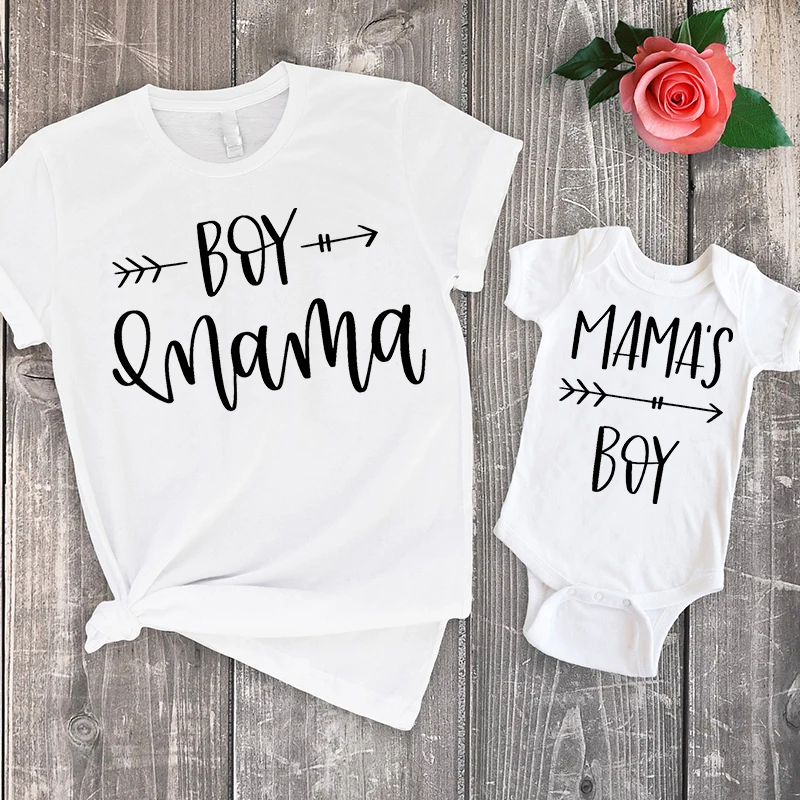 

mom and son matching clothes christmas clothing mother daughter print family look 2020 summer shirts little boy