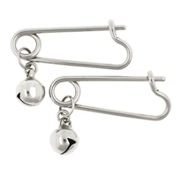 jhjt 2pcs nipple barbell rings 316l surgical stainless steel small bell nipple shied piercing body jewelry 14g