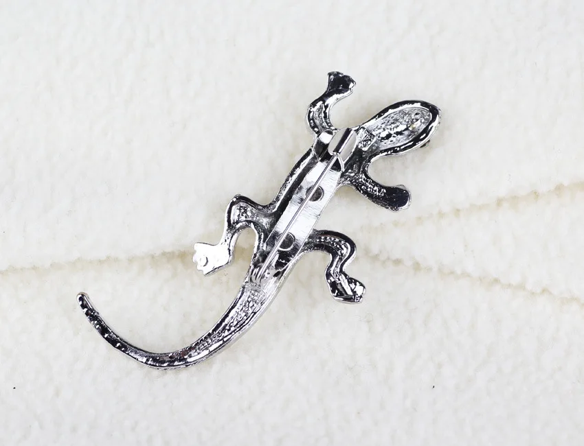 Женская Винтажная брошь в форме ящерицы металлическая Gecko стиле панк ювелирное