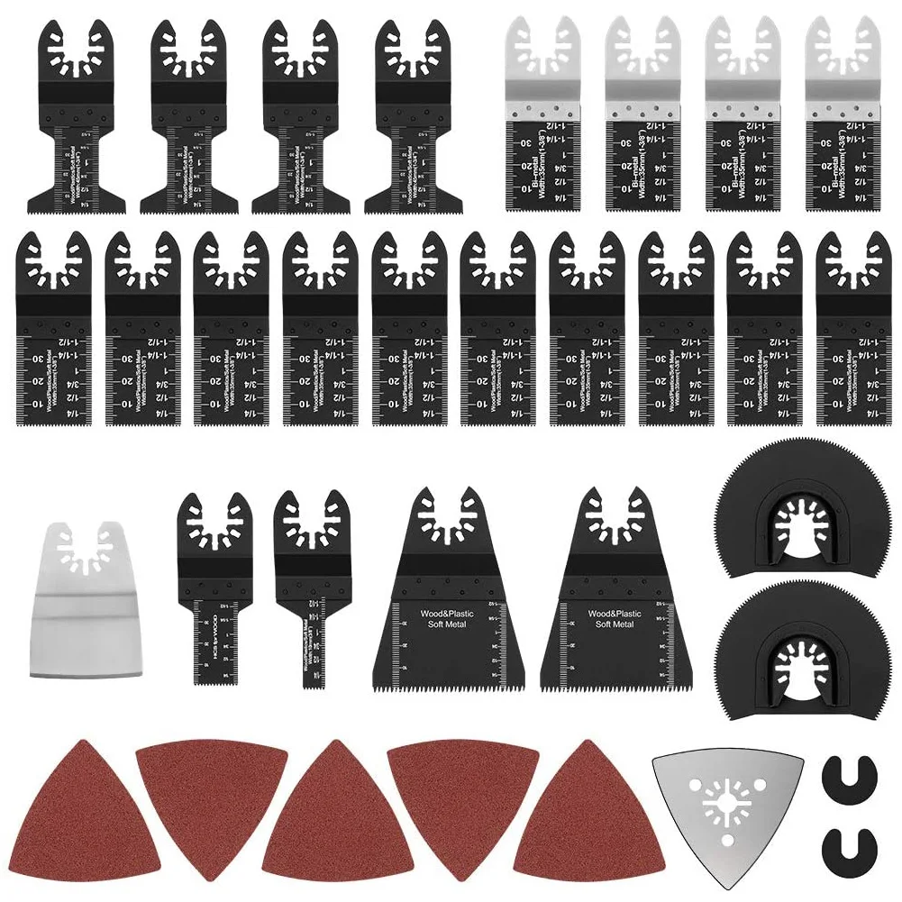 

33 Pcs Oscillating Tool Saw Blades For Power Tools Electric Tools Accessories Oscillating Multitool Accessories Saw Tool