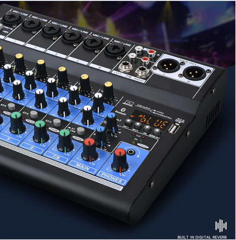 Профессиональный звуковой микшер 8-канальный видеорегистратор для смешивания